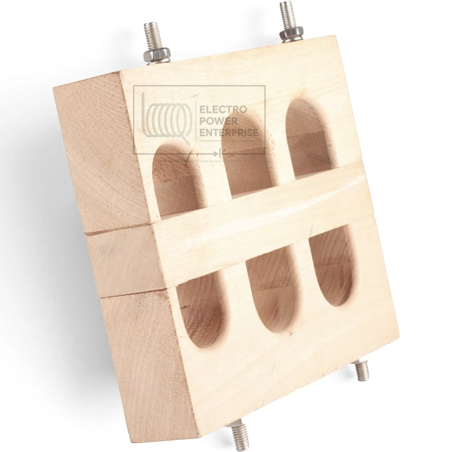 Wooden Support For Water Cooled Cable - 255 X 170 6 Hole of 50MM-750 - Image 2