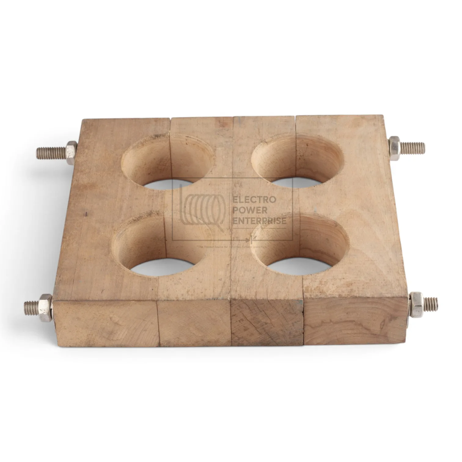 Wooden Support For Water Cooled Cable Horizontal - 12"X10"-75MM Hole - Image 2