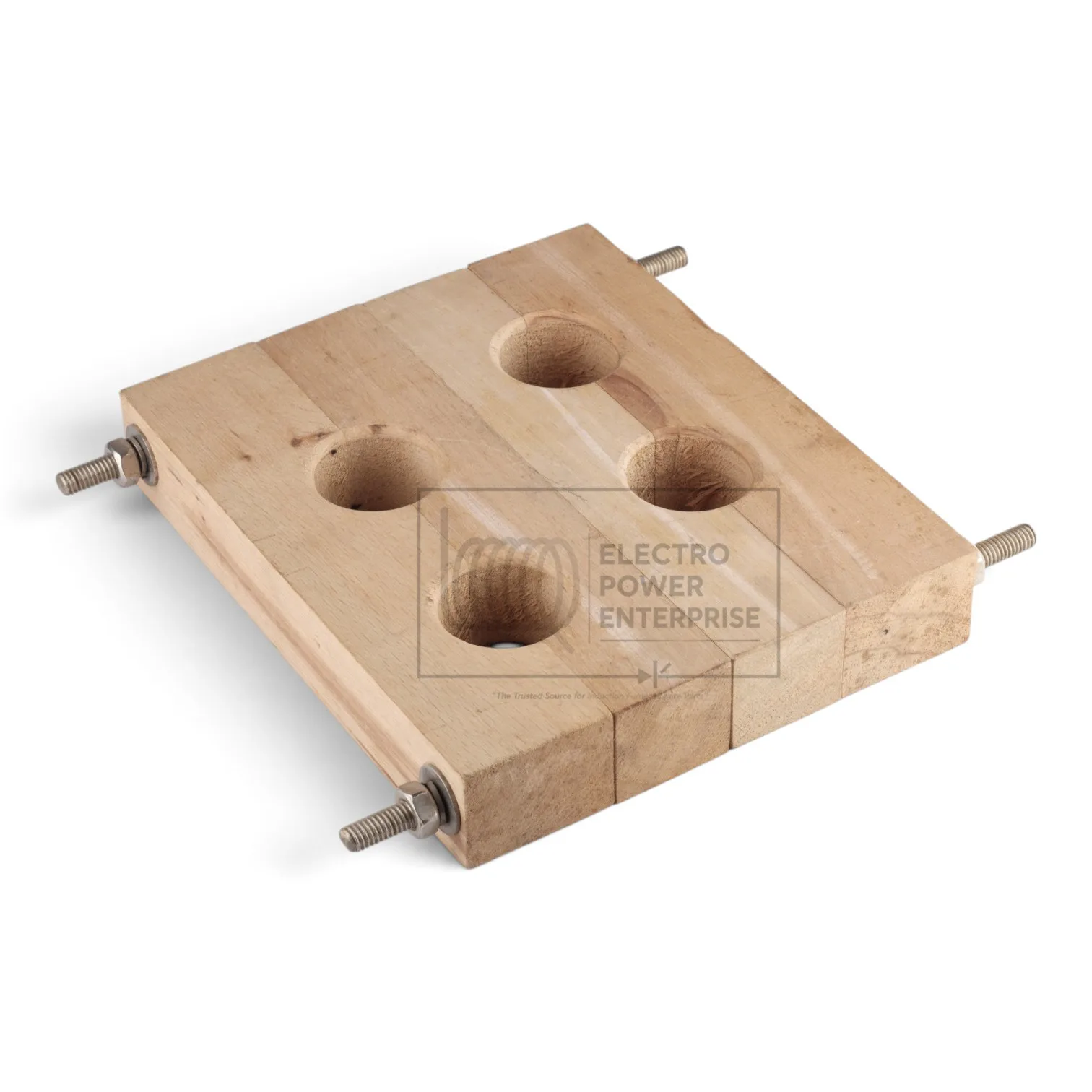 Wooden Support For Water Cooled Cable Horizontal - 12"X10"-Cross 50/55 Hole - Image 2