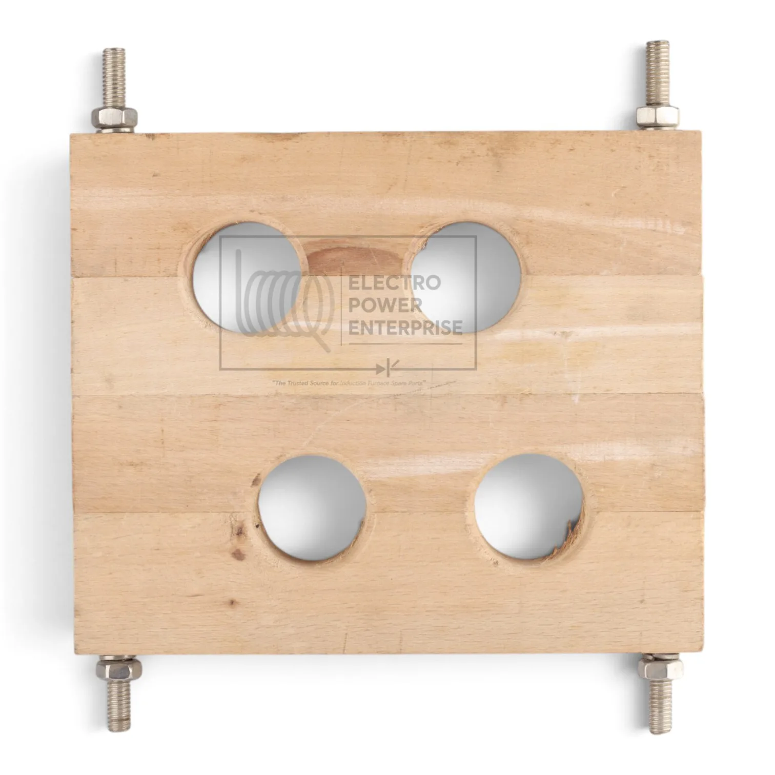 Wooden Support For Water Cooled Cable Horizontal - 12"X10"-Cross 50/55 Hole - Image 3